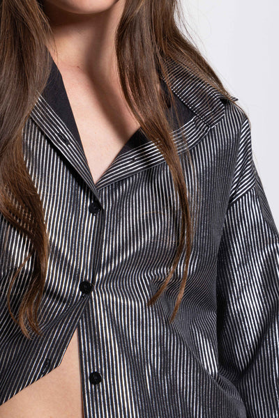 TEXTURED STRIPED SHIRT