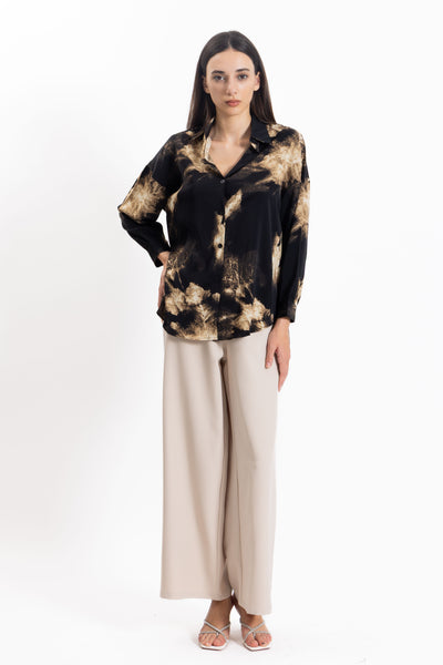 LIGHTWEIGHT ABSTRACT PRINT SHIRT