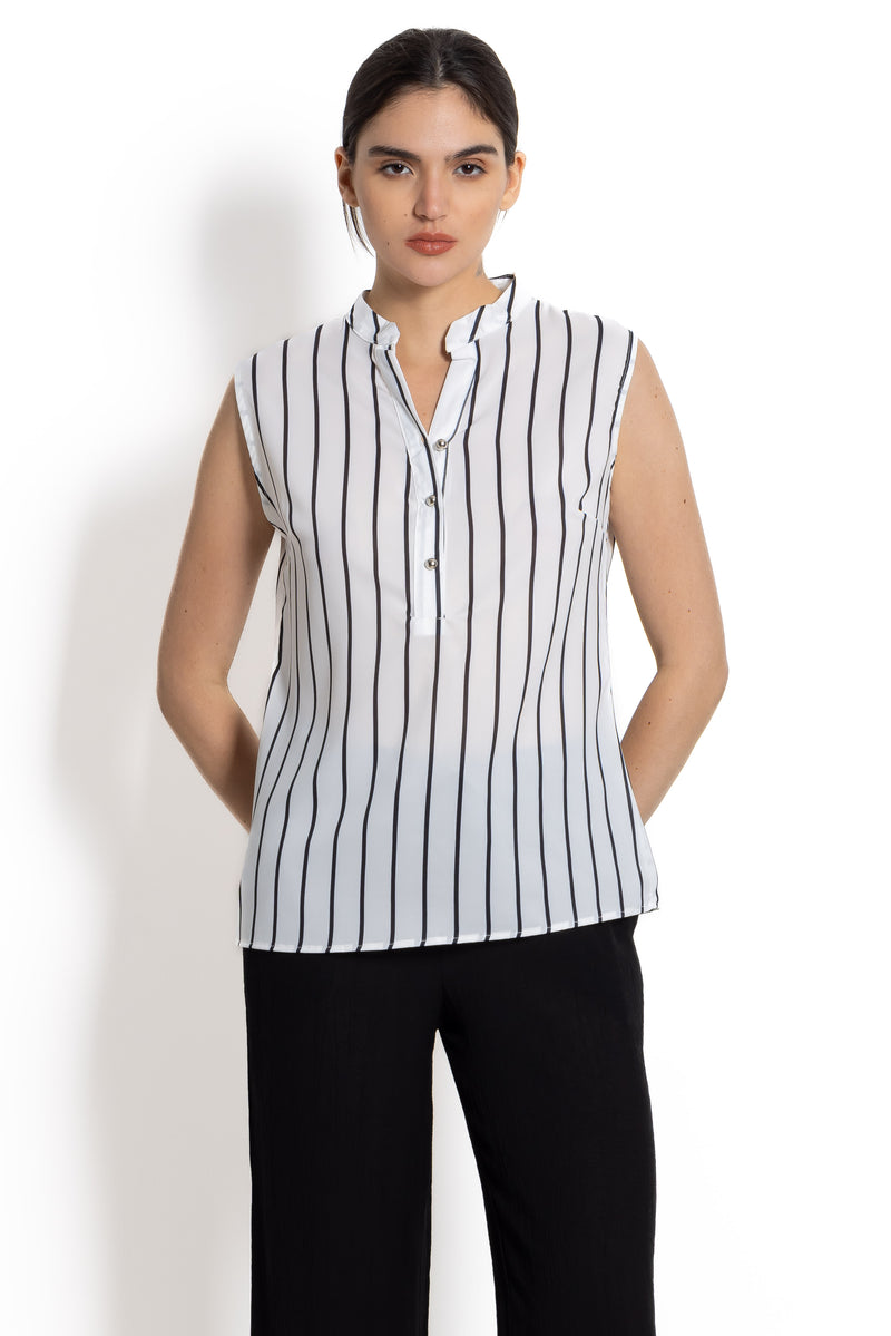 DETAILED STRIPED TOP