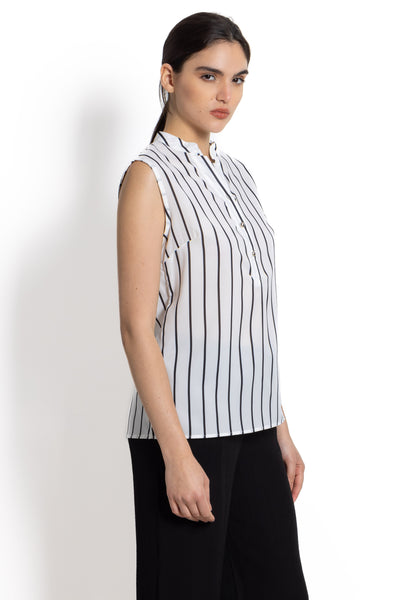 DETAILED STRIPED TOP