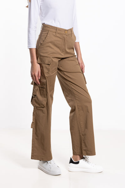 WIDE-LEG CARGO TROUSERS