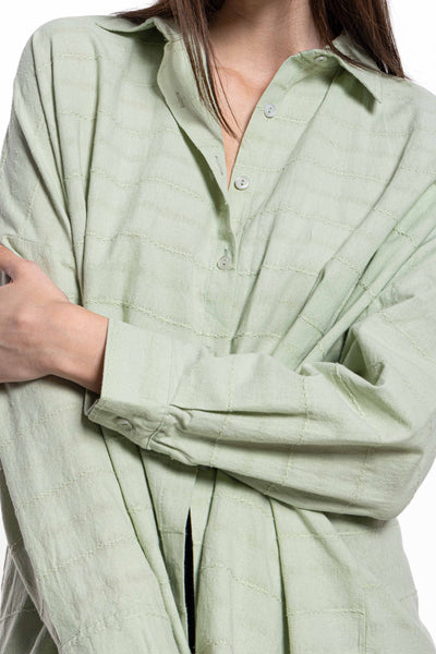 TEXTURED OVERSIZED SHIRT