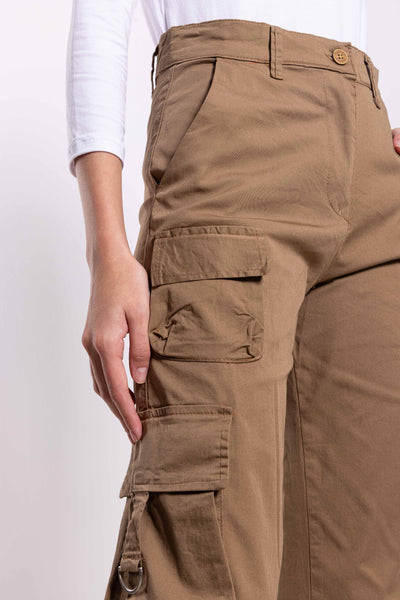 WIDE-LEG CARGO TROUSERS