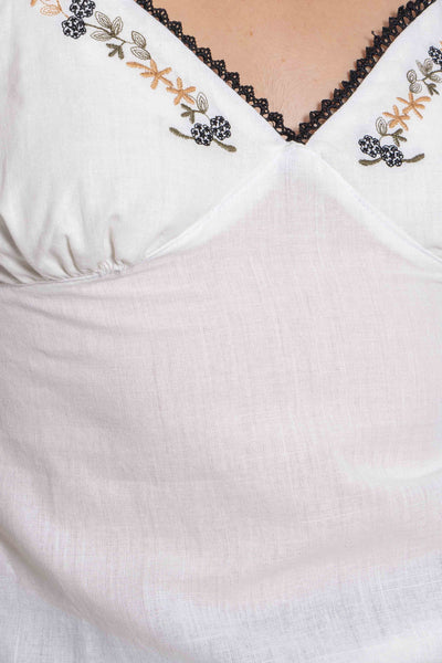 DETAILED EMBROIDERED TOP