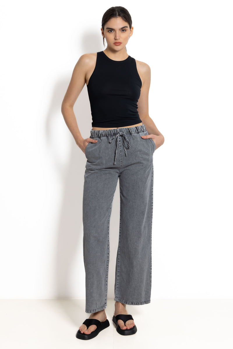 WIDE-LEG JOGGER WASIT JEANS