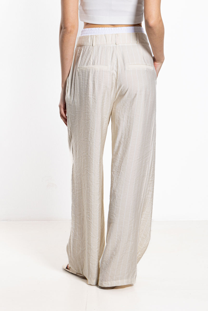 LIGHTWEIGHT STRIPED TROUSERS