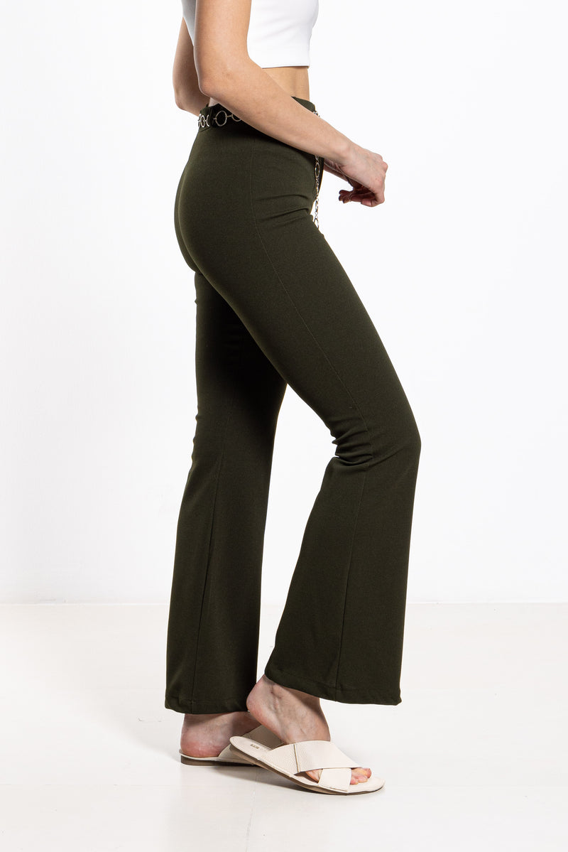 HIGH-WAIST TROUSERS WITH BELT