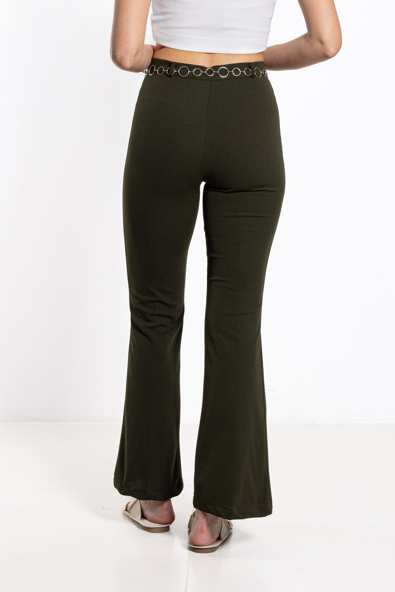 HIGH-WAIST TROUSERS WITH BELT