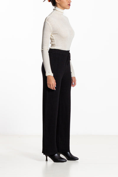 TEXTURED KNIT TROUSERS