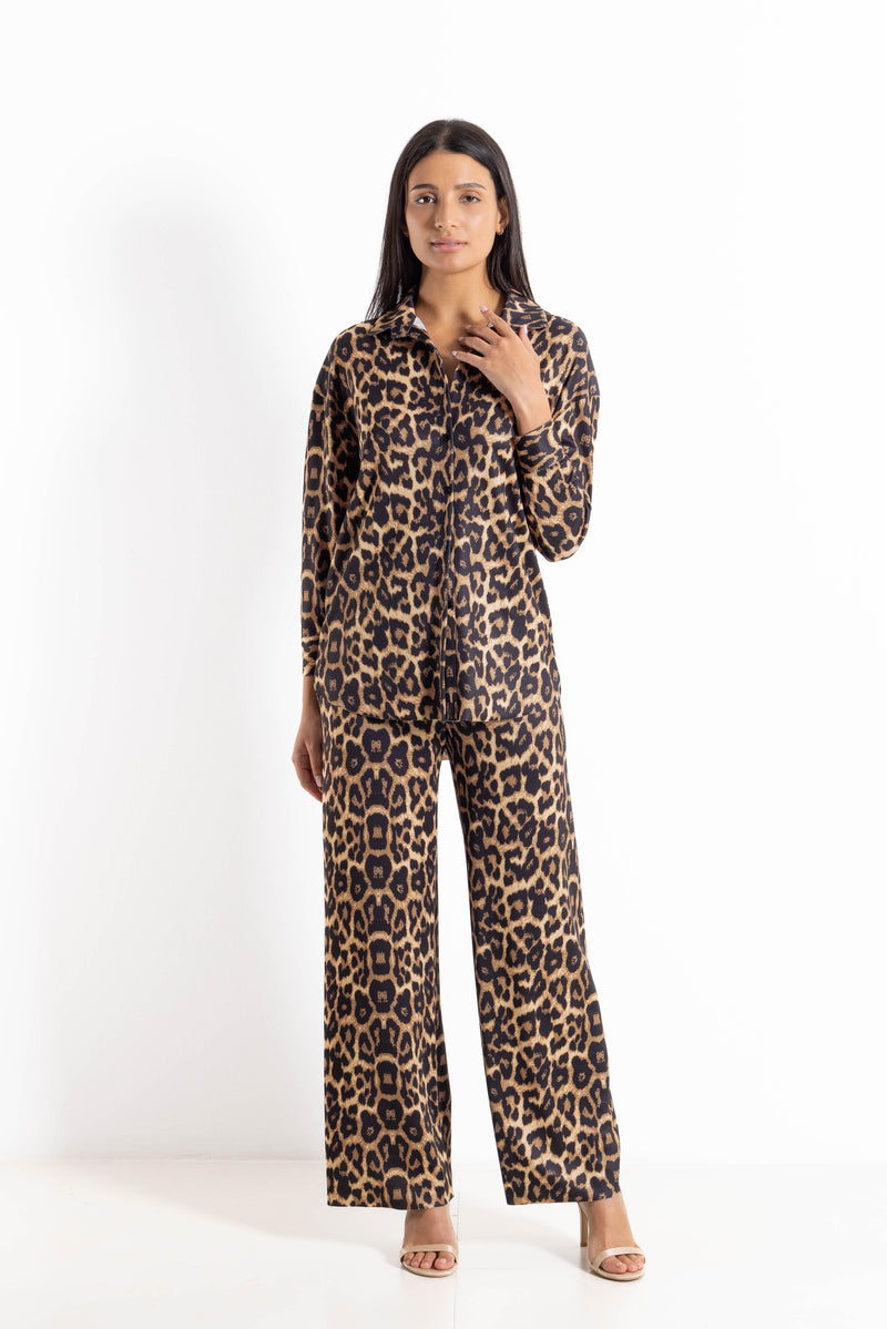 ANIMAL PRINT SATIN SET