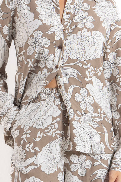 FLORAL PRINTED SHIRT SET