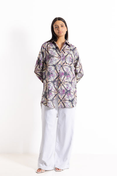 ABSTRACT PRINT COMFORT SHIRT