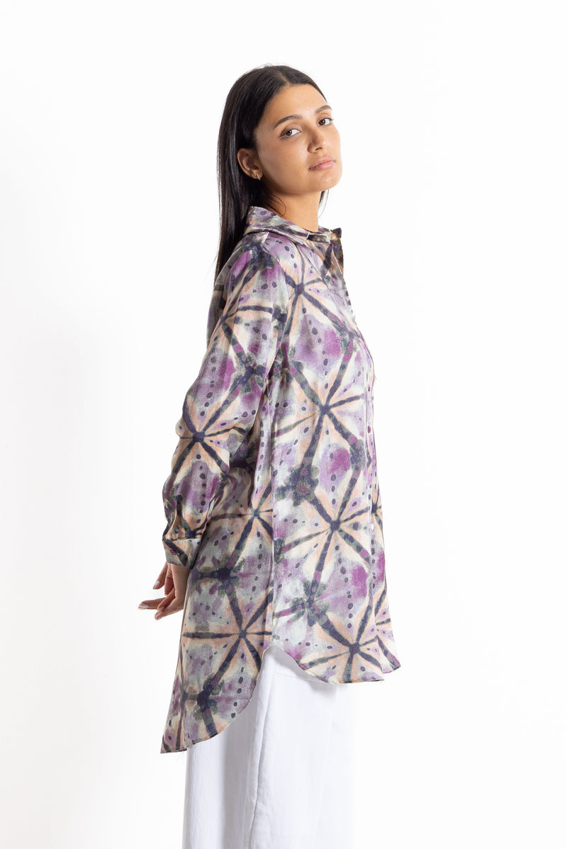 ABSTRACT PRINT COMFORT SHIRT