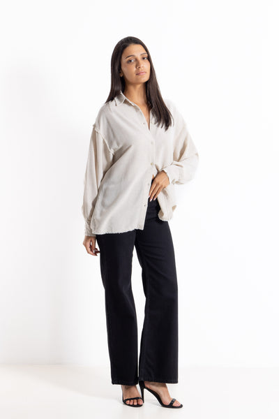 LINEN BLEND COMFORT SHIRT