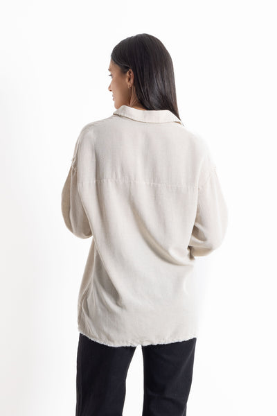 LINEN BLEND COMFORT SHIRT