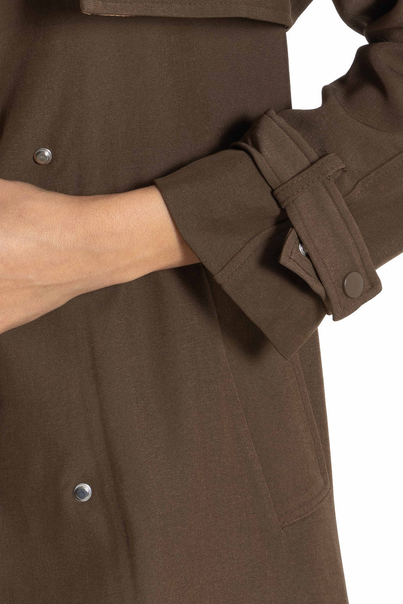 DETIALED BELTED TRENCH COAT