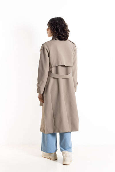 LONG BELTED TRENCH COAT