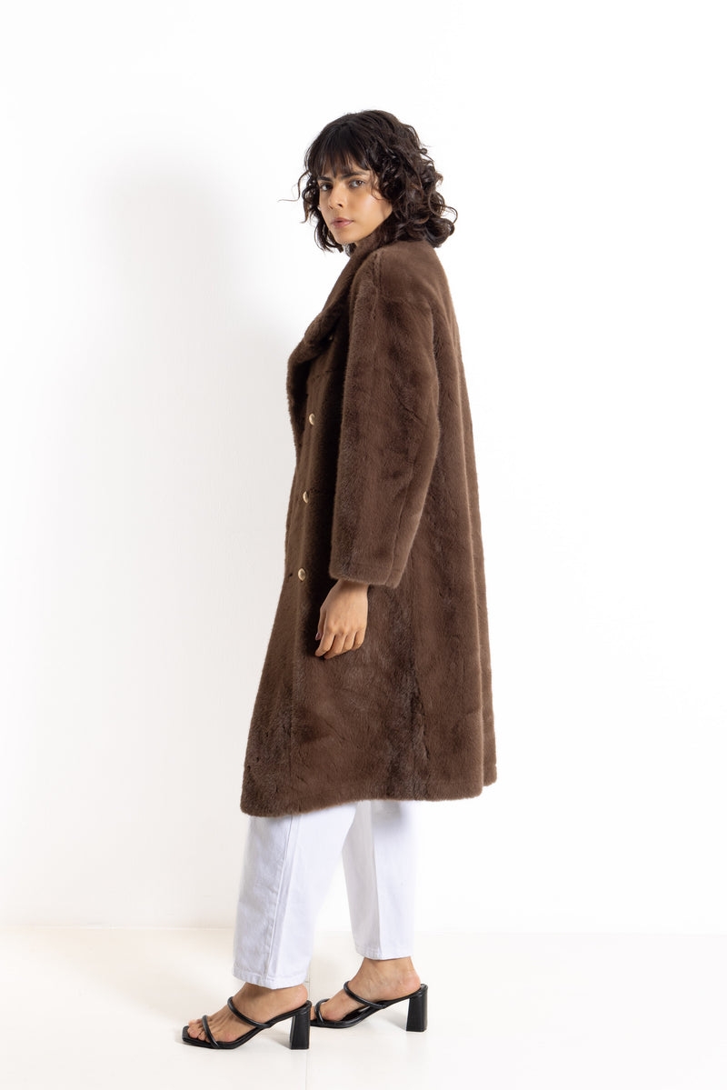 FAUX FUR OVERSIZED COAT