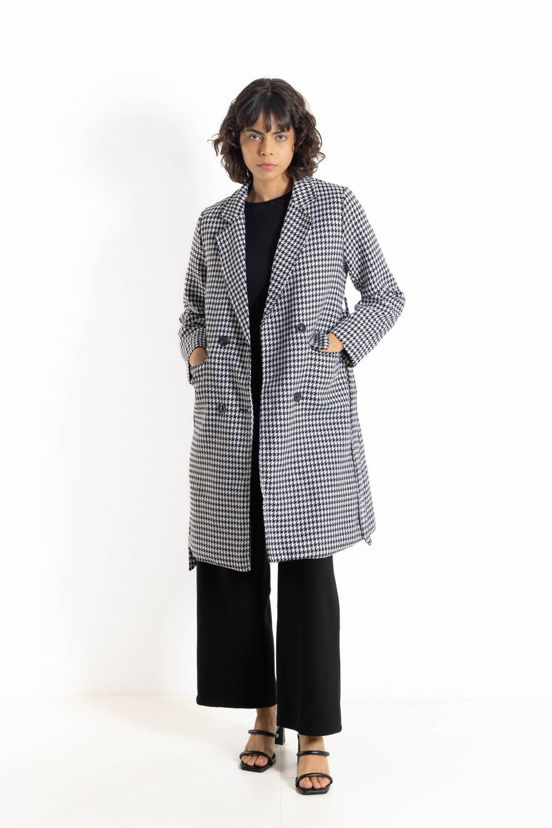 TEXTURED LONG COAT