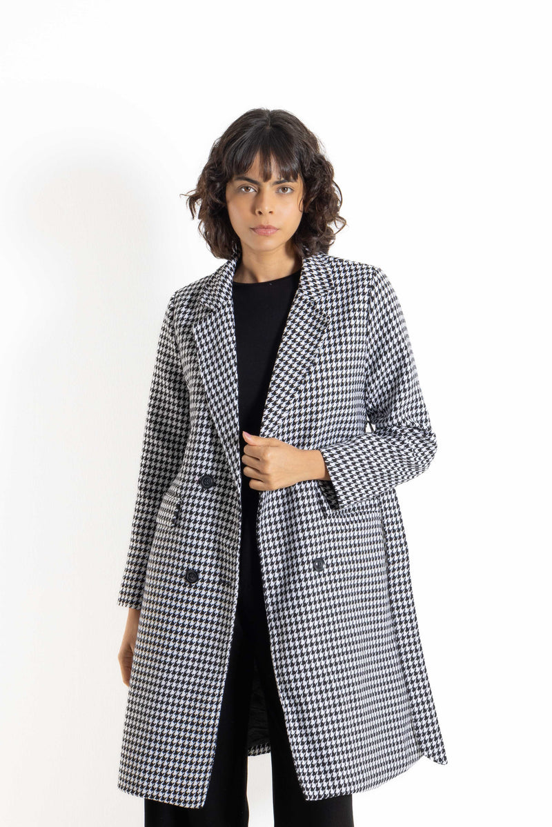 TEXTURED LONG COAT