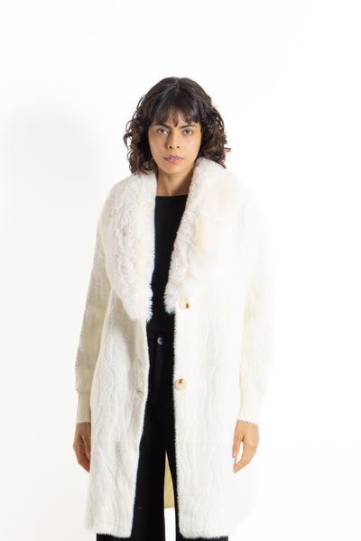 SOFT FAUX FUR LONG COAT