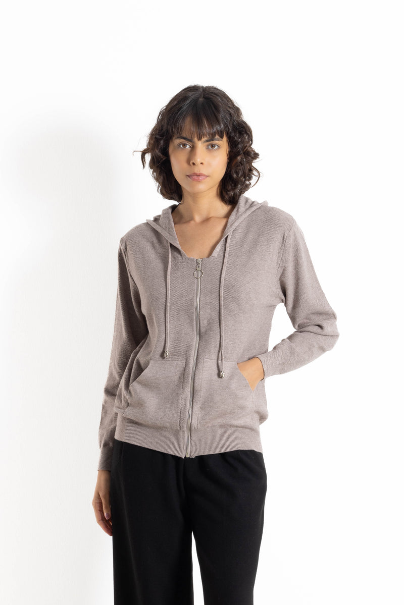 SOFT KNIT HOODIE