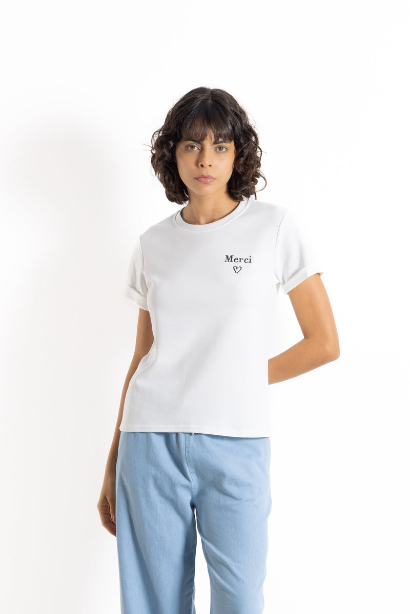 EMBROIDERED SOFT T-SHIRT