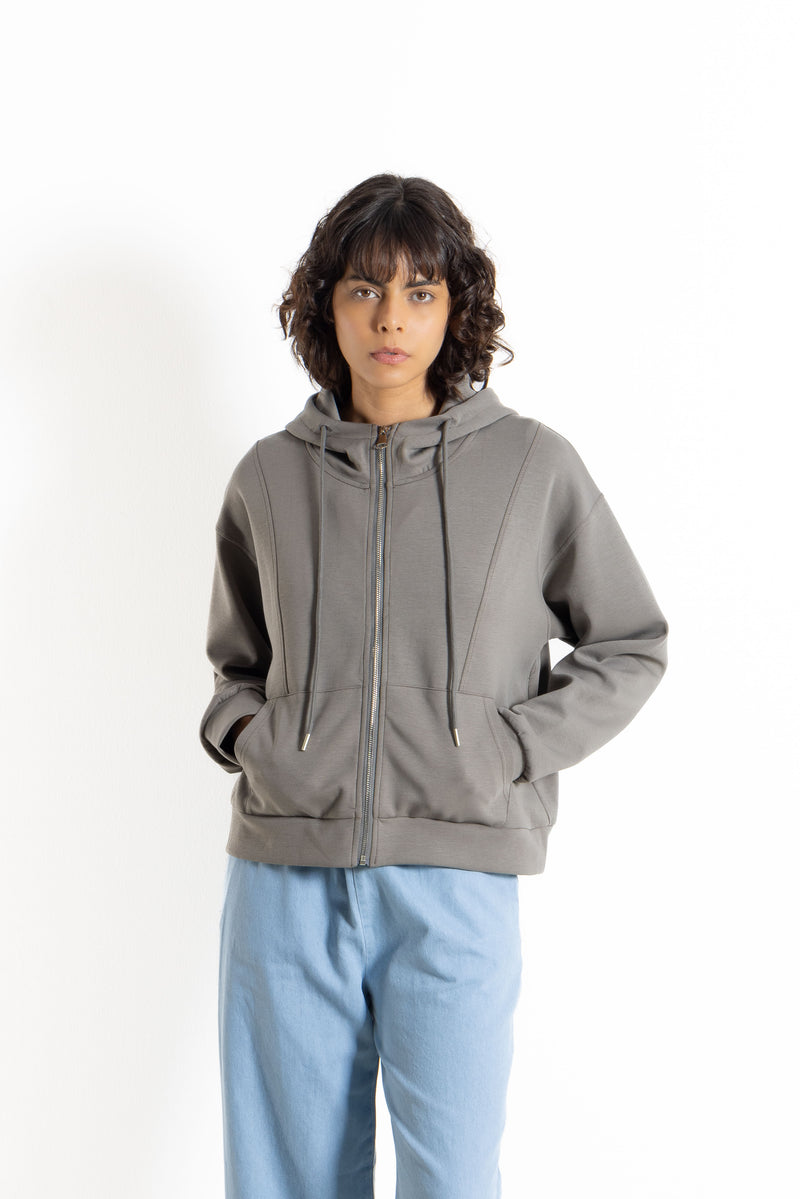 MIDWEIGHT HOODIE WITH ZIPPER