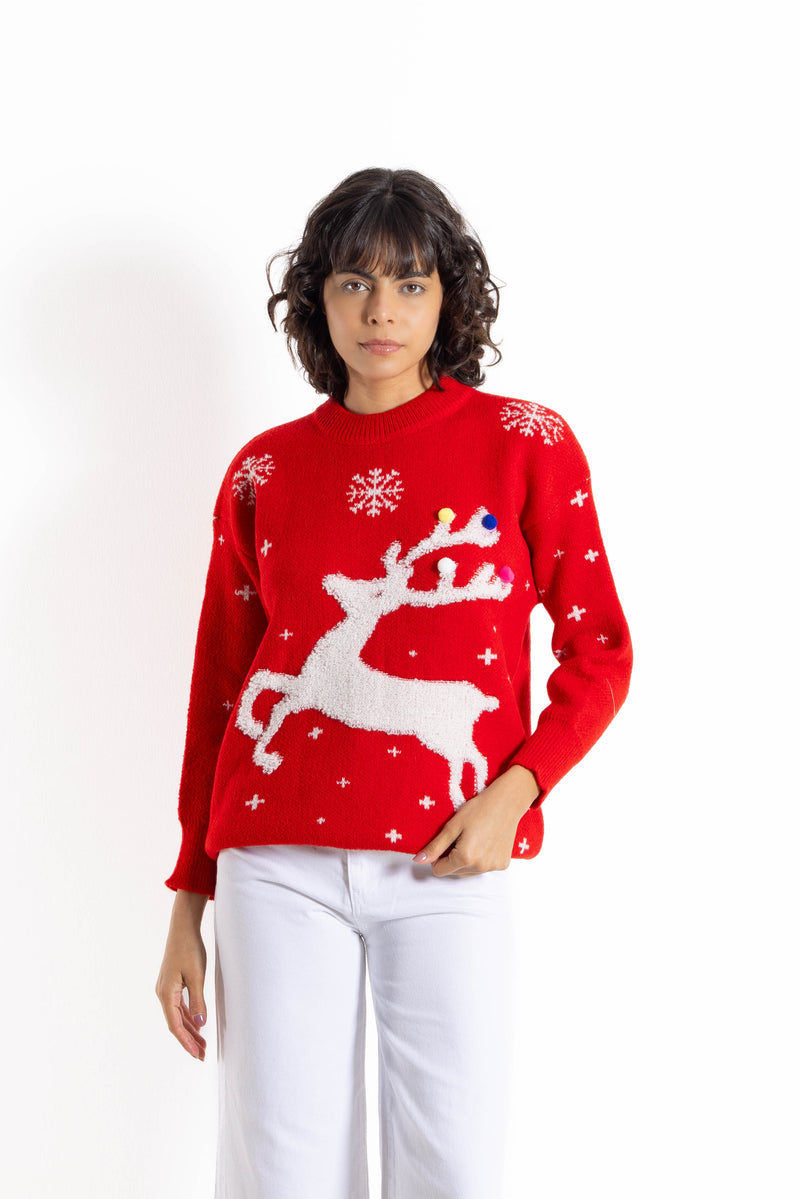 DETAILED CHRISTMAS SWEATER