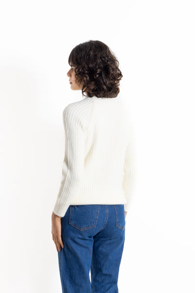 CABLE-KNIT SWEATER