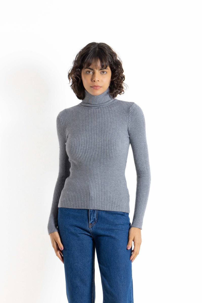 KNIT HIGH NECK TOP