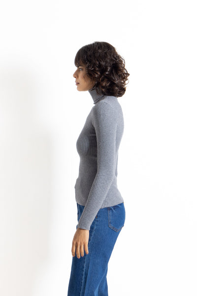 KNIT HIGH NECK TOP