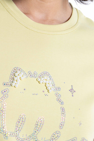 DETAIL STUDDED T-SHIRT