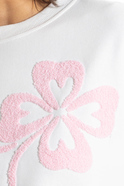 DETAILED EMBROIDERED SWEATSHIRT