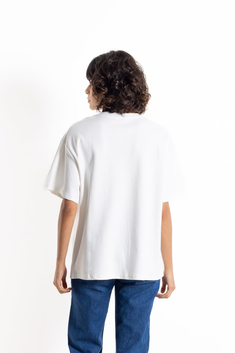 EMBROIDERED OVERSIZED T-SHIRT