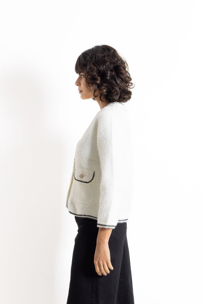 DETAILED KNIT CARDIGAN