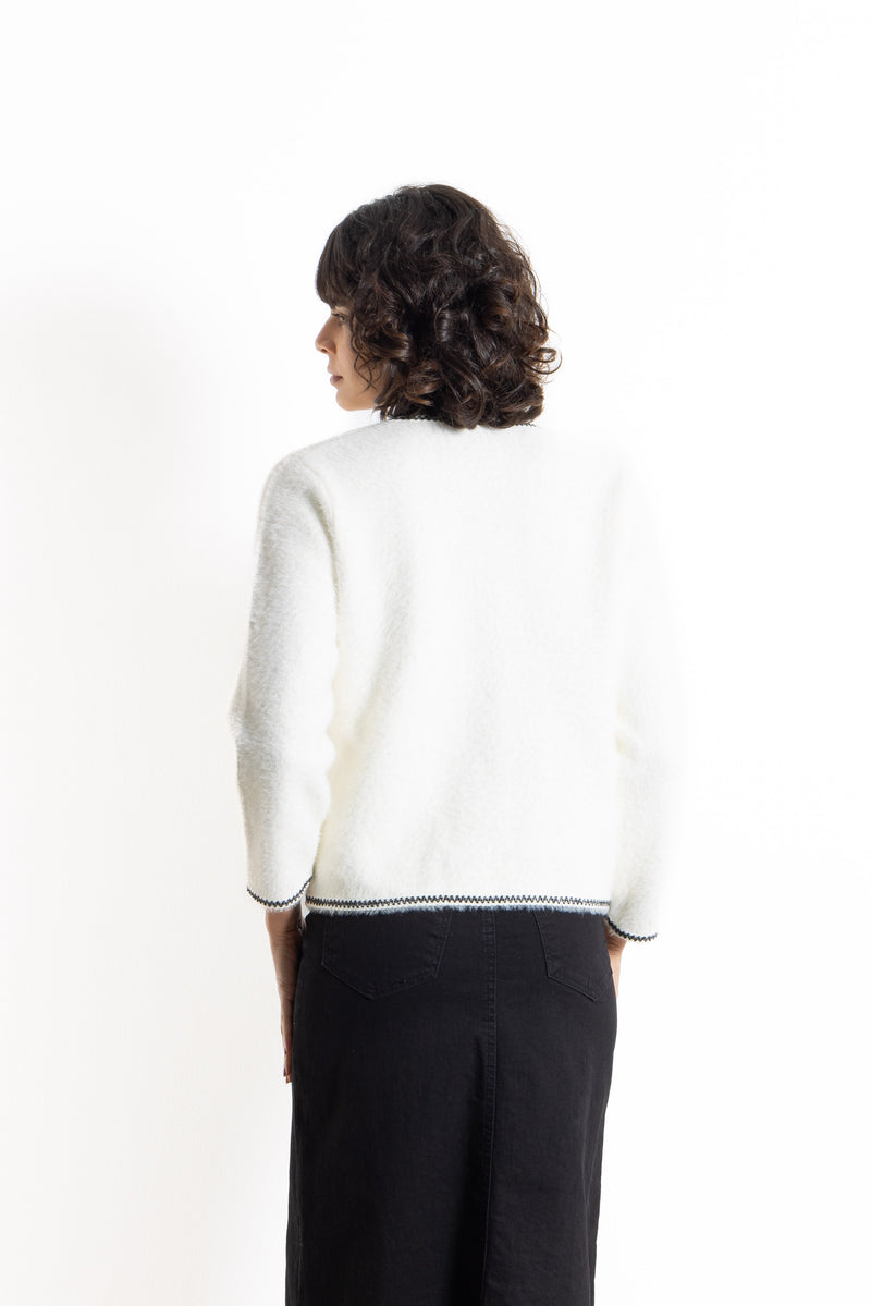 DETAILED KNIT CARDIGAN