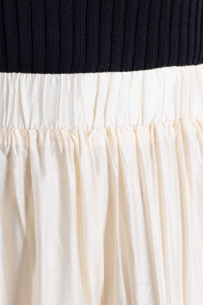 COMFORT MIDI SKIRT WITH FRILLS