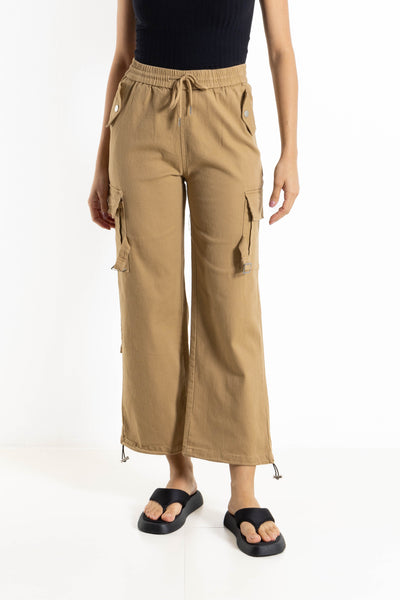 JOGGER-WAIST CARGO TROUSERS