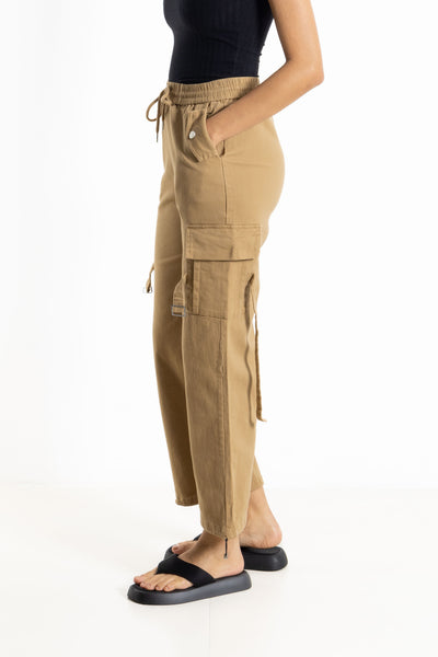 JOGGER-WAIST CARGO TROUSERS