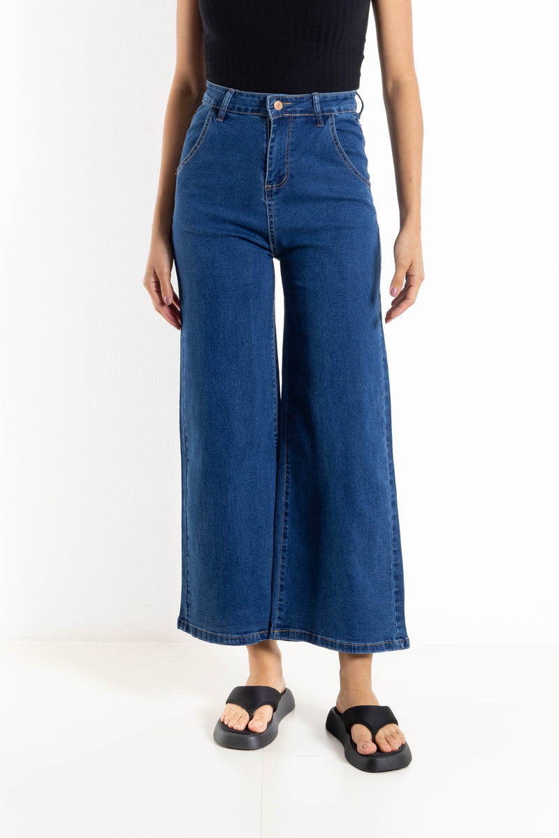 WIDE-LEG HIGH WAIST JEANS