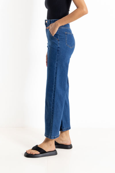 WIDE-LEG HIGH WAIST JEANS