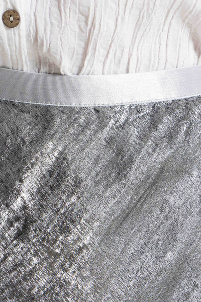 TEXTURED SHINY COMFORT SKIRT