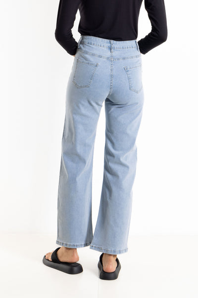 STRAIGHT FIT HIGH-WAIST JEANS