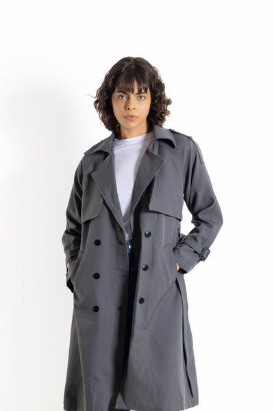 DOUBLE-BRESTED TRENCH COAT