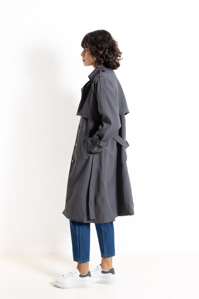 DOUBLE-BRESTED TRENCH COAT