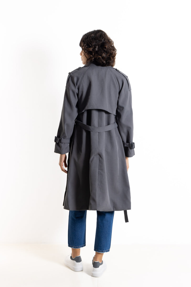 DOUBLE-BRESTED TRENCH COAT